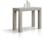 PAZZO DESIGN Tavolo Consolle Allungabile Nancy, Olmo Perla, Fino A 12 Posti, Tavolo Salvaspazio, Made in Italy, Da 45 A 300 Cm