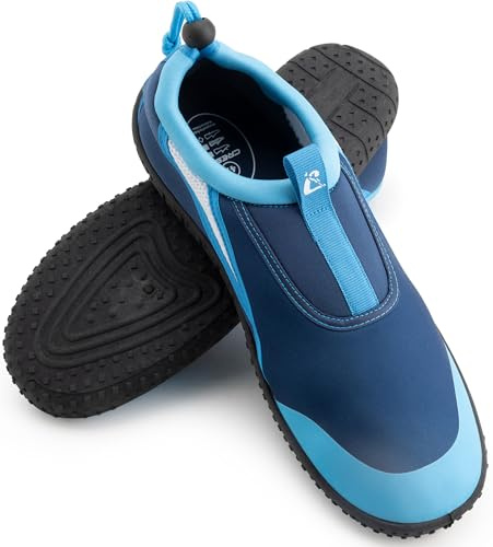 CRESSI Coco Jr Shoes - Unisex Kinderschuh für Wassersport und Bequemes Gehen in Nasser Umgebung, Meer und Strand, Blau/Hellblau, 35