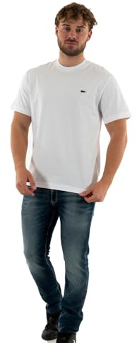 Lacoste Herren Cotton T-Shirt, Blanc, XS