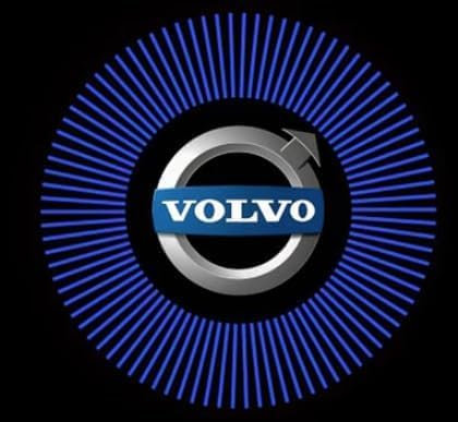 REDAEL Autotür Logo Projektor für Volvo XC60 40 90 VS40 60 90, HD Türbeleuchtung Logo Projektor, WillkommensLicht Auto Türbeleuchtung Logo, Unterbodenbeleuchtung Auto Zubehör,2PCS