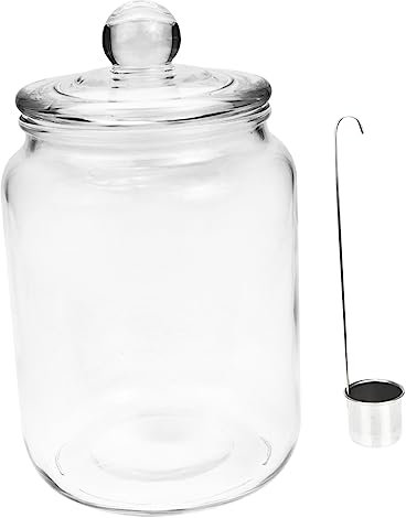 FELTECHELECTR Beverage Storage Jar Glass Wine Jar Wide Mouth Sealed Juice Bottles for Potion Making Juice Jug Glass Drinks Bottle