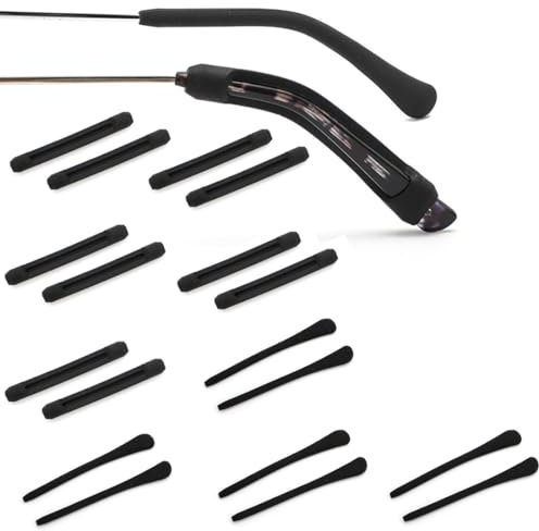 NHQZ 10 Paires de Protections de Branches de Lunettes Protege Branche Lunette Protections antidérapantes pour Lunettes Support de Lunettes
