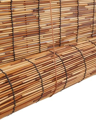 Cortina De Bambu para Exterior Persianas Enrollables De Bambú para Interior/Balcón/Jardín 50 55 60 70 75 80 95 100 110 120 125 130 135 145 150 160 175 180cm De Ancho Cortina De Caña Opacas 70%