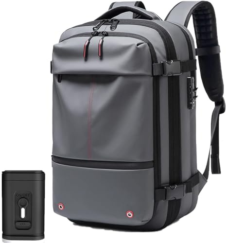 Airbag Rucksack Vakuum, Vakuum Rucksack, Backpack, Rucksack Mit Vakuumsystem, Backpacker Rucksack, Vakuum Koffer (grau,with Electric Vacuum)