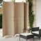 Juroupi Paravent 6-TLG. Paravent Outdoor Paravent Balkon Room Divider Raumteiler Trennwand Beige Poly Rattan - 365371