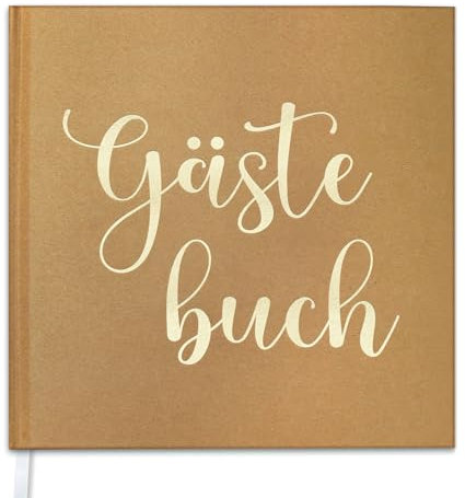 Hyggartn Gästebuch zur Hochzeit & Feier – 72 Seiten aus 160 g/m² Premium-Papier – Für Hochzeit, Geburtstag, Taufe & Babyparty