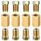 Diogeynu Lot de 12 raccords de conduite de frein de voiture 7/16-24 fils pour raccords de tuyau de frein de 6,35 mm