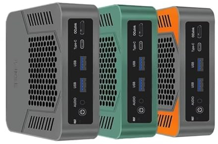 CYMINILMDPC Mini PC Gaming Desktop Ryzen 9 6900HX (bis zu 4. 9GHz) 2xDDR5 USB4.0 NVMe 2 LAN Win 11 Pro WiFi6 BT5.2/ HDMI2.1/DP2.1/1 x OCuLink/RJ45 2.5G,64GB DDR5 2TB NVMe