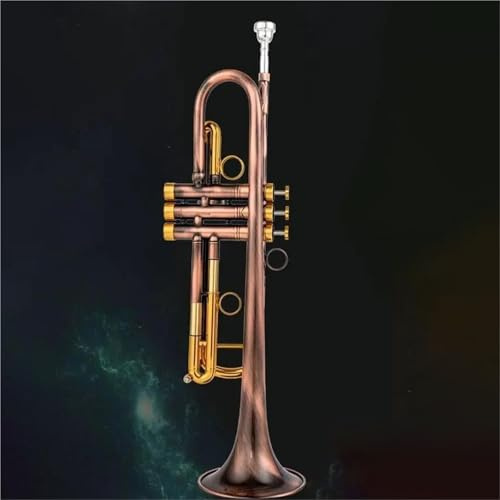 Trompeten-Set Professionelle B-Trompete Aus Gold Kupfer Trompete Mit Koffer