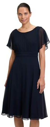 Vera Mont Damen Cocktailkleid Kurzarm 48, Night Sky