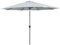 Marbueno Sombrilla Acero 8 Varillas D270 cm Polyester Blanco Jardin, Piscina y Terraza 10484