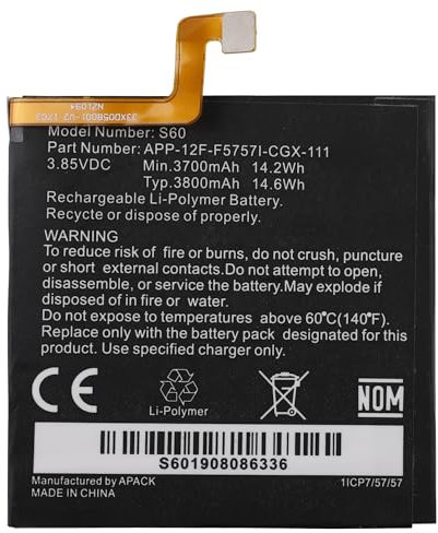 Vvsialeek CAT S60 Ersatz Akku Kompatibel Für C-at S60 with Toolkit