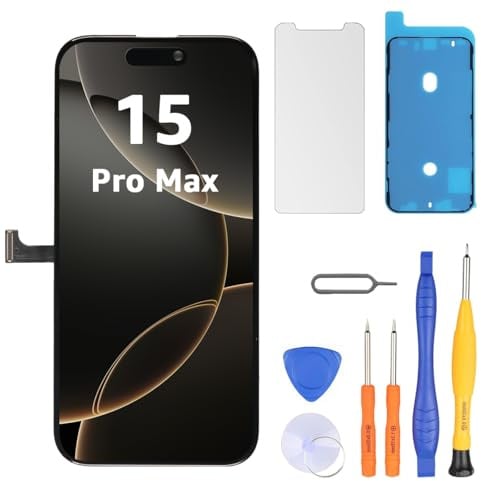 LL TRADER Display für iPhone 15 Pro Max 6.7 LCD Ersatzbildschirm und Kits