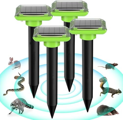 WARDBES Repelente Solar para Topos, Repelente de Hormigas Reina para jardín y Camping, Gopher, Repelente de Serpientes Topos, Gopher y Otros Repelentes de Topos