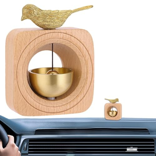 Tuxxjzm Store Door Entry Bell for Business - Magnetic Door Bell Chime,Japanese Wooden Wind with Brass Jingle Alert Ornament for Home Restaurant Playhouse