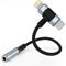Leloco 2-IN-1 USB C+Lightning Klinke Adapter C Auf Klinke 3,5mm, USB C Aux Adapter zu Kopfhörer Jack Audio Adapter füri Phone 16 15 14 13 12 11 mit Samsung,Google Pixel