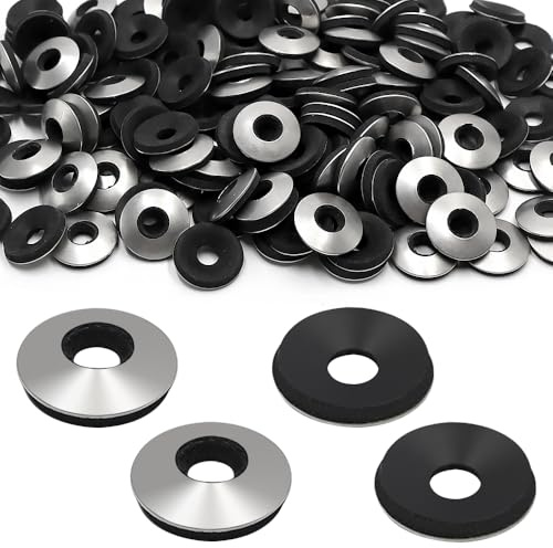 lyualma 200 Pezzi Rondelle di Tenuta EPDM Rondelle per Viti in Acciaio Inossidabile con Supporto in Neoprene M6.3 x 16 mm per Edilizia, Industriali, Macchinari