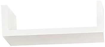 BATHVEVE Wandregal U Form aus Holz Regal zur Wandmontage für Bücher und DVDs und Belastbar für Wohnzimmer und Büro