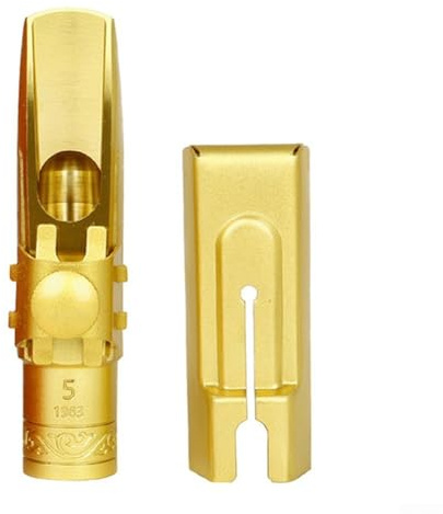 Saxophon-Mundstück, speziell für Altsaxophone in den Größen 5, 6, 7, 8, eine perfekte Ergänzung für verschiedene Instrumente und Spielstile. (Größe 5)