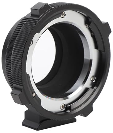 Akozon PL Zum Lens -Mount -Adapter, Aluminiumlegierung PL -Objektiv für L -Kamera -Adapter mit Sicherheitsschloss für DSLR & Spiegellose Kameras
