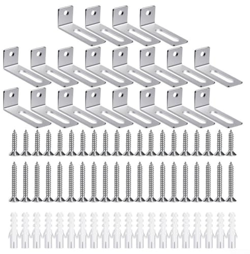 Yhenlovtt Whiteboard-Montage-Hardware-Kit mit Halterungen und Schrauben für die Wandmontage, kompatibel mit den meisten Whiteboards, Befestigungen für Büro oder Zuhause