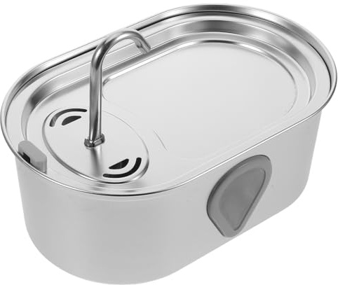 BESPORTBLE Fontaine à Eau Automatique pour Chats et Petits Chiens Acier Inoxydable Distributeur Eau USB Silencieux à Circulation Continue pour Animaux de Compagnie