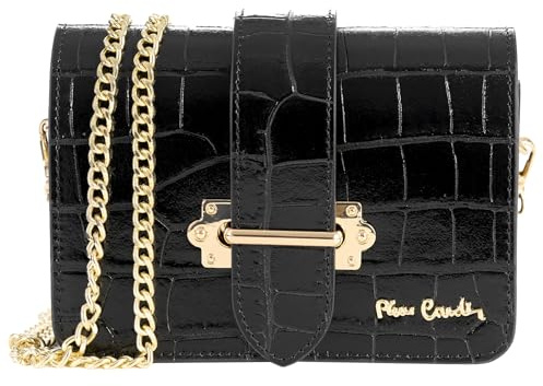 PIERRE CARDIN Damen-Handtasche, echtes Leder, kleines Leder, Schultertasche, multifunktional, elegant, Damen-Handtasche, Schultertasche, multifunktional, Damenhandtaschen
