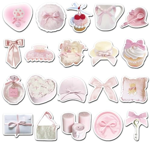 20Pcs Bow Aesthetic Magnets Fridge Decor Soft Tone Magnetic Decals For Kitchen Whiteboards Lockers Cabinets And Metal Surfaces Home Styling And Cozy Vibe Fans