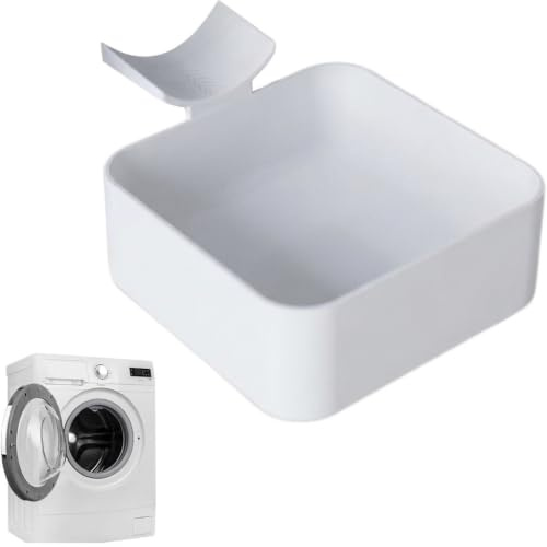 Washing Machine Drain Tray, Leak Proof Washer Drain Pan, Heavy Duty Washing Machine Drainage Tray, Easy Install Overflow Protection for Laundry Room, Basement, Garage and Apartment, 1PCS