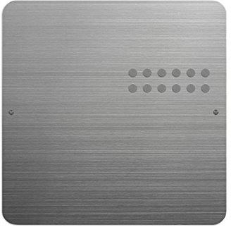 ThreeByThree Memoboard, Edelstahl, Silber, Silber, 12 x 12