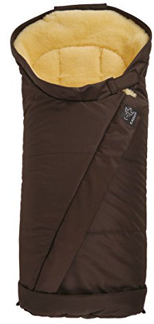Kaiser 67216/35 - Kinderwagen Fußsack Coosy Lammfell medizin,Farbe: braun