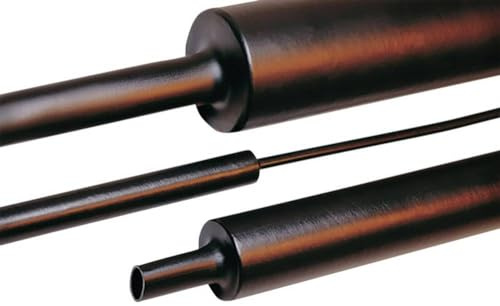 HELLERMANNTYTON Hellermann Tyton 323-20400 Schrumpfschlauch schwarz 15 Stück Kabelisolierung Kabelisolierung (1 m, 1,2 cm, 4 cm, 2,5 mm, 15 Stück)