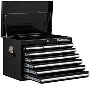 Hilka Professional 9 Drawer Tool Chest, Metal, Black