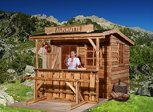 weka Gartenhaus 820 A Gr. 2, natur, VD/T 100 cm, ET, EF, mit Theke und Sitzgelegenheit