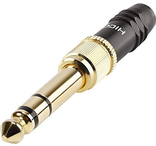 HICON Connector 3,5 mm Mini-Klinke male incl. Adapter auf 6,3 mm Klinkenstecker zum verlöten | HI-J3563S