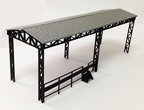 Outland Models Capannone aperto della fabbrica di disposizione ferroviaria del treno per la scala di HO OO della locomotiva
