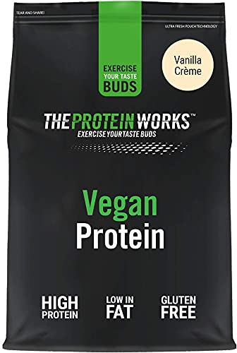 Protein Works - Vegan Protein Powder, Vanilla Crème, 66 Servings, 100% Plant Based & Natural, Premium Multi-Protein Blend, Low Fat Shake, Low Calorie Shake, 2kg