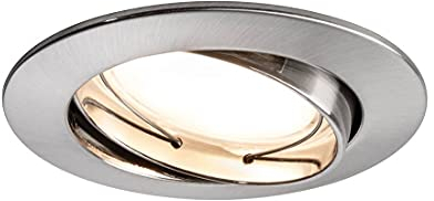 Paulmann Coin 93979 LED-Einbauleuchte 6.8W Warm-Weiß Eisen (Gebürstet)