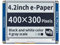 Waveshare 4.2 Inch E-Paper Display Module Kit 400 x 300 Resolution 3.3v/5v E-Ink Electronic Screen with Embedded Controller SPI Interface for Raspberry Pi/Jetson Nano/Arduino,Support Full Refresh