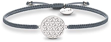 Lebensblume Armband 925 Silber handgeflochten