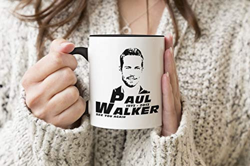 R.I.P. Paul Walker Face Fast & Furious Black Handle Mug Coffee Tea Mug 312ml Cup