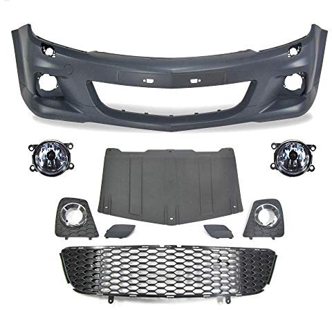 Set Stoßstange vorne Nebel für Opel Astra H Bj. 04->> nur GTC 3 Türig OPC Optik