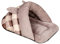 SimidunEUR Katzenkorb Hundebett Tierbett Katzenbett Hundesofa Katzensofa Kissen Flauschig Waschbar für Katzen Hunde，Kaffee,S (46 * 32 * 26CM)