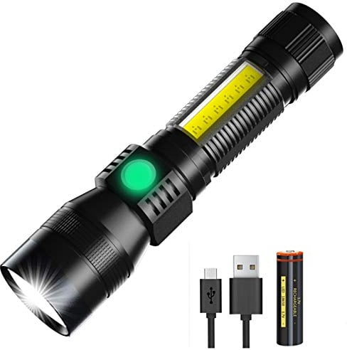 AOMEES UV Taschenlampe Zoombar 395nm Schwarzlicht Taschenlampe Extrem Hell Wiederaufladbar Schwarzlichtlampe IPX4 Wasserdicht Mini Taschenlampe Aufladbar Akku mit 7 Modi 1pcs