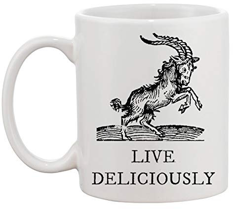 Goat Live Deliciously Weiße Tasse Kaffee Tee Männer Frauen Keramik Coffee Tea Mug Cup