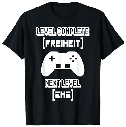 JGA Junggesellenabschied Bräutigam Gamer Gaming Lustig T-Shirt