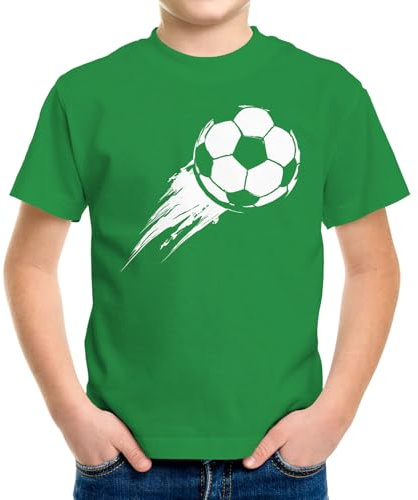 MoonWorks® Kinder T-Shirt Jungen Fußball-Motiv Sport-Kleidung Geschenk für Jungen Fußballfan