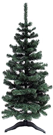 Künstlicher Weihnachtsbaum 180 cm schlank Slim Design PVC Kunsttanne Christbaum