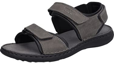 Josef Seibel Herren Klassische Sandalen Vincent 09,Weite G (Normal),Freizeitschuhe,offene Schuhe,Strandschuhe,Grau (Asphalt-Kombi),45 EU