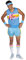 Rubies Ken Herren-Sport-Kostüm, T-Shirt, Hose, Unterhose, Handgelenkbänder und Stirnband, offizielles Mattel, für Weihnachten, Karneval, Halloween, Junggesellenabschiede, Geburtstag Halloween
